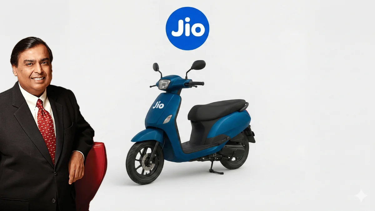 Read more about the article Jio Electric Scooter ने मार्केट में मचाया तहलका… सिर्फ ₹9,999 में मिलेगी 160Km रेंज, 5kW इलेक्ट्रिक मोटर + 5 साल की बैट्री वारंटी
